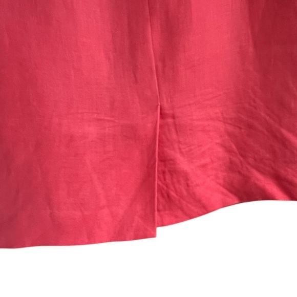 Talbots 100% Irish Linen Sheath Dress Fully Lined Coral Size 8 - Picture 7 of 11